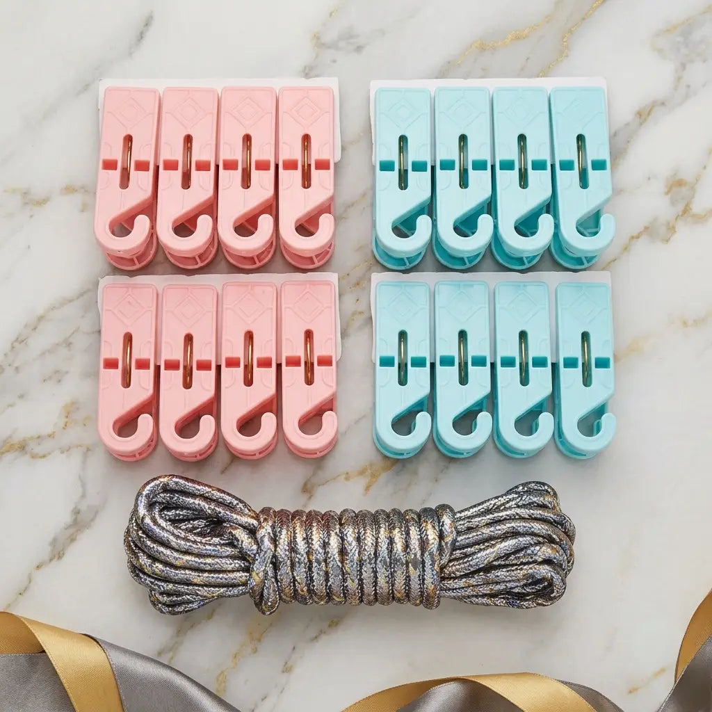 Stylish And Functional Designs Cloth Hanging Clips Pack