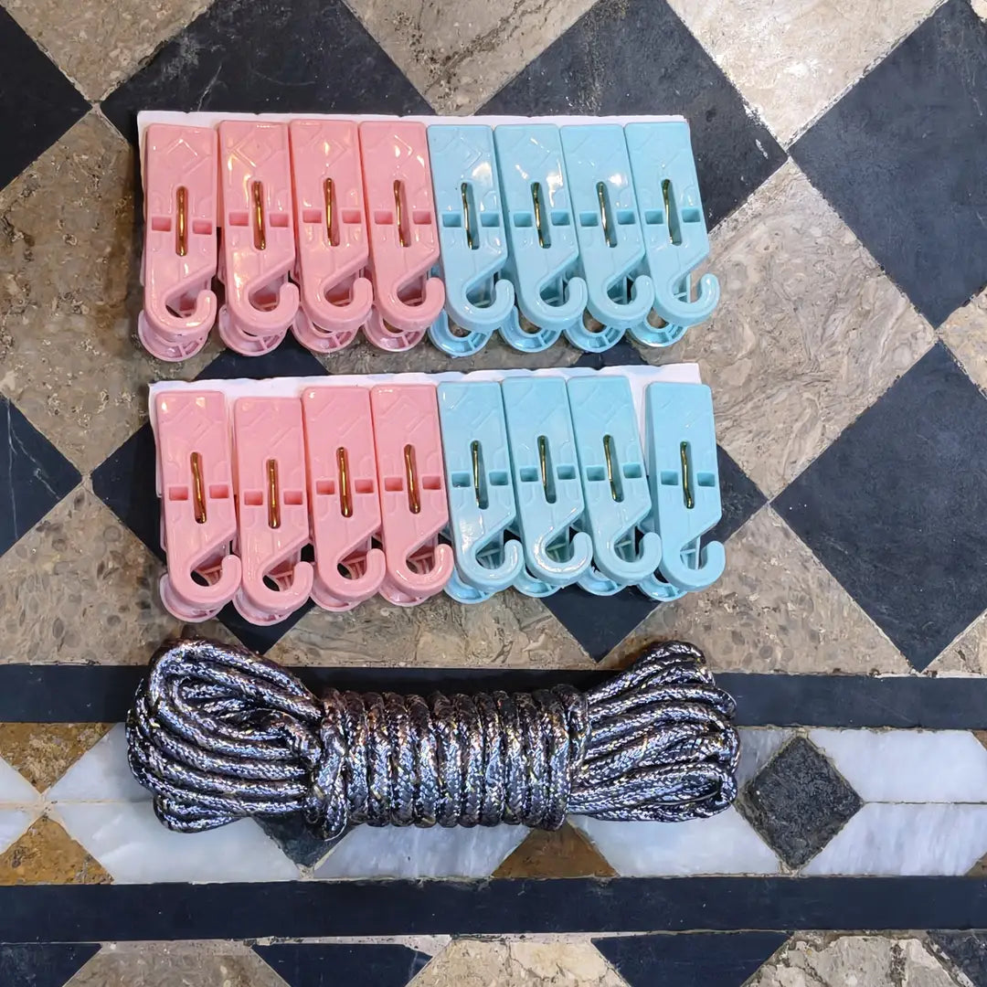 Stylish And Functional Designs Cloth Hanging Clips Pack