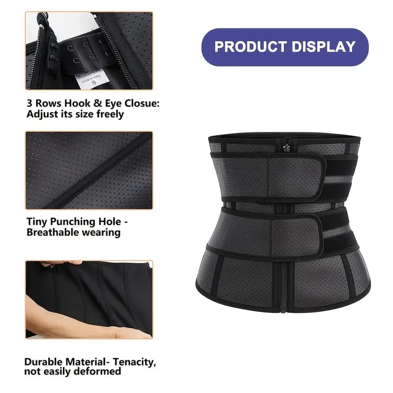 Waist Trainer Slimming Belt Body Shaper – Tummy Control & Waist Trimmer for Men & Women (Size 2Xl)