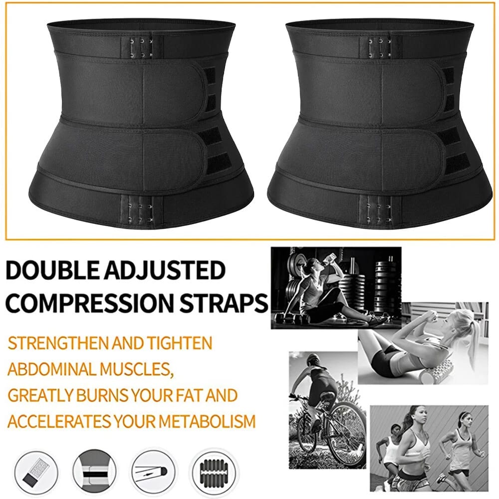 Waist Trainer Slimming Belt Body Shaper – Tummy Control & Waist Trimmer for Men & Women (Size 2Xl)