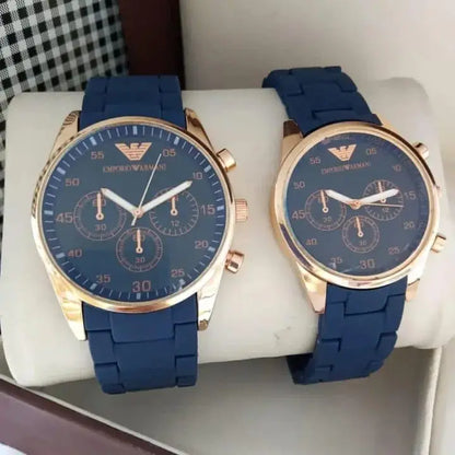 Unisex Chronograph Armani Couple Watch