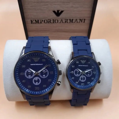 Unisex Chronograph Armani Couple Watch