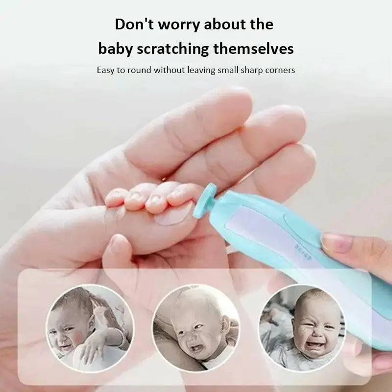 Baby Electric Nail Grinder for Newborns & Kids | Safe, Quiet USB Rechargeable Nail Trimmer Kit