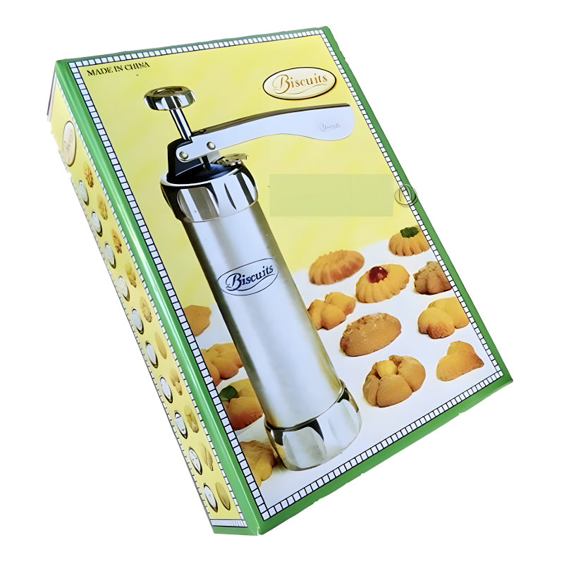 Multi-Pattern Cookie Press Machine DIY Biscuit Maker With 20 Disc Shapes And Stencils
