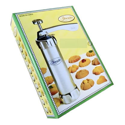 Multi-Pattern Cookie Press Machine DIY Biscuit Maker With 20 Disc Shapes And Stencils