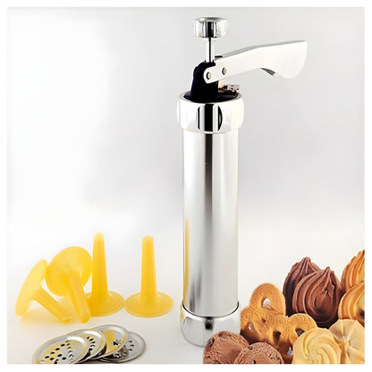 Multi-Pattern Cookie Press Machine DIY Biscuit Maker With 20 Disc Shapes And Stencils